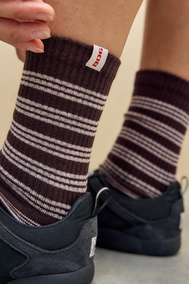 Chaussettes rayées chocolat en taille: TAILLE UNIQUE - Out From Under - Modalova