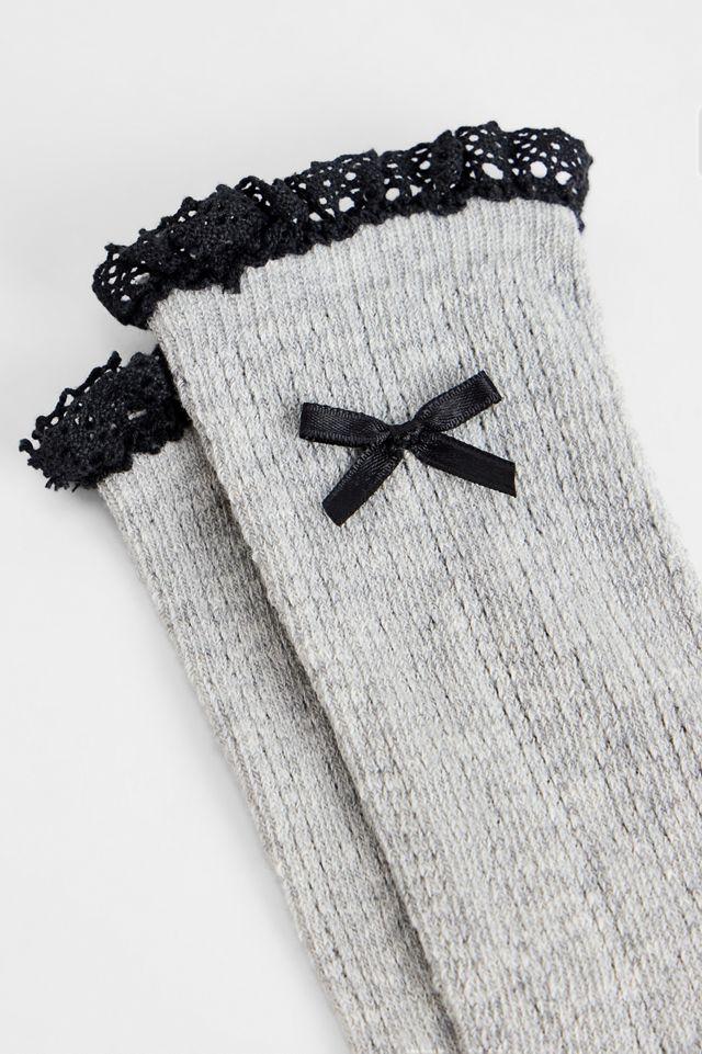 Out From Under Pointelle Bow Socks #2