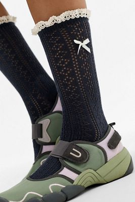 Out From Under Pointelle Bow Socks