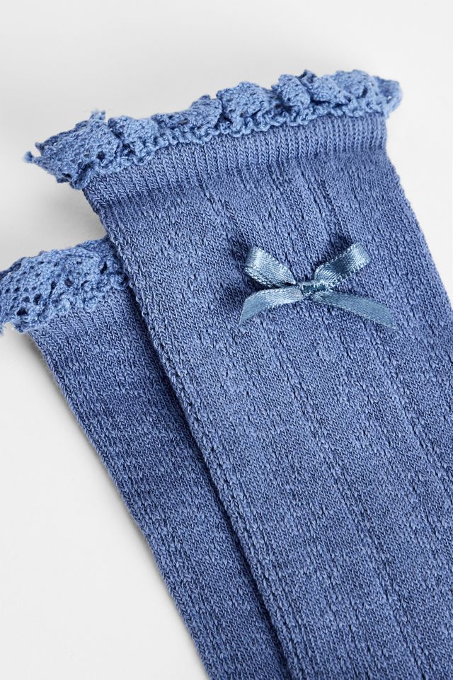 Out From Under Pointelle Bow Socks #2