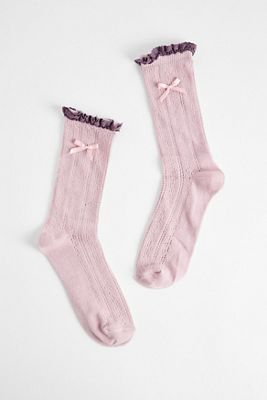 Out From Under Pointelle Bow Socks