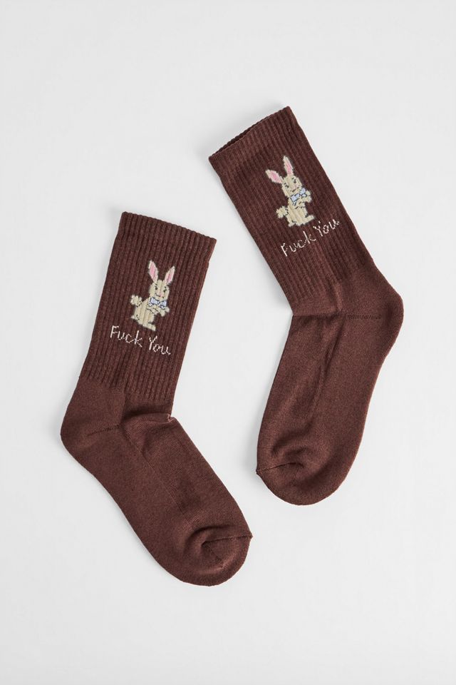 UO F*ck You Bunny Socks #1