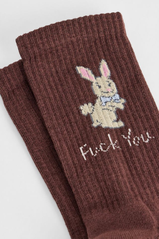 UO F*ck You Bunny Socks #2