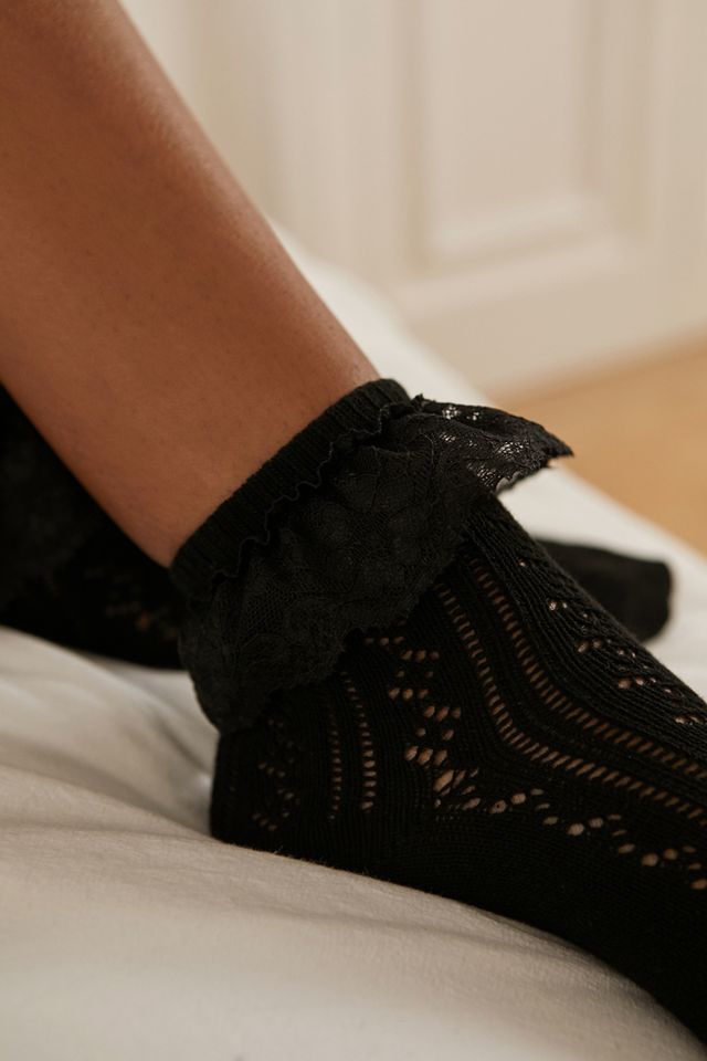 UO Calze Frilly Pointelle Nere #2