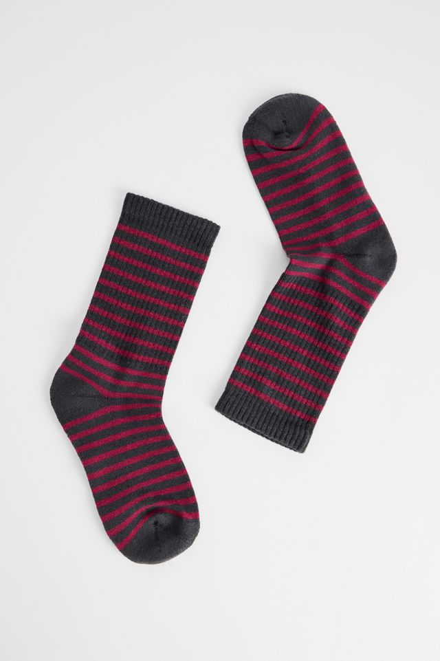 Out From Under Stripe Rib Socks #1