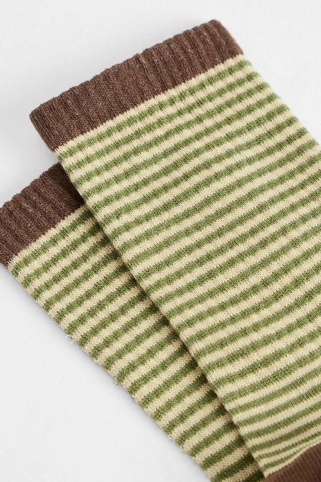 Out From Under Stripe Rib Socks #1