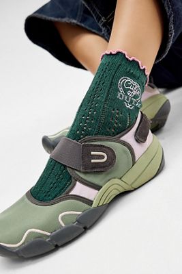 Calzini Out From Under Green Cutie Off Duty