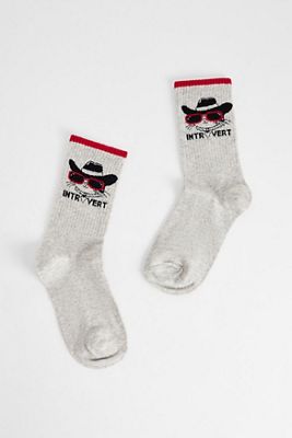 Out From Under Introvert Cowboy Cat Socks
