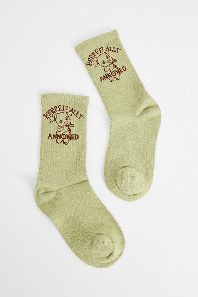 Out From Under Grüne Ewig Genervte Schwein Socken #1