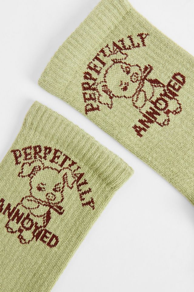 Out From Under Grüne Ewig Genervte Schwein Socken #2