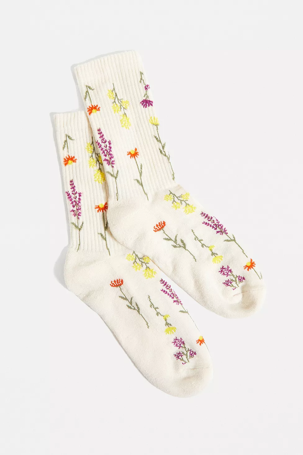 Out From Under New Flower Print Socks