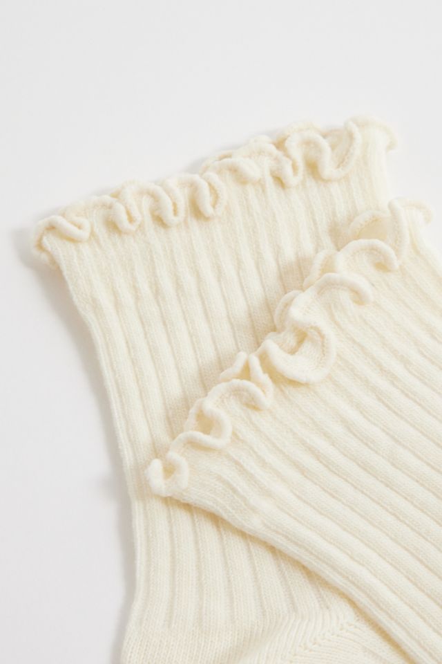 Out From Under Schleife Salatblatt-Rand Socken #2