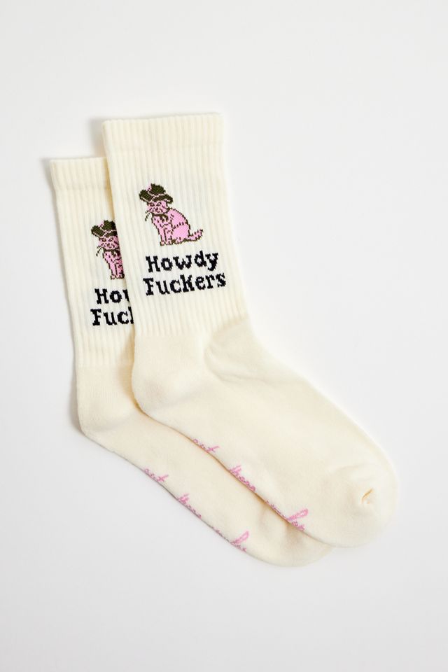Chaussettes de nouveauté chat Out From Under Howdy F*ckers #2