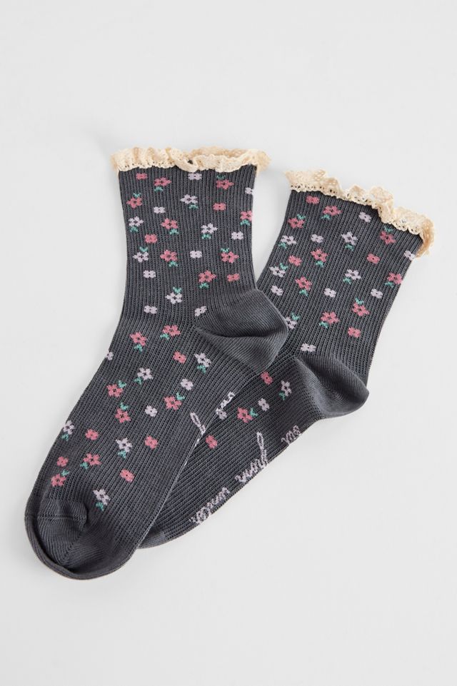 Out From Under Ditsy Floral Socks #1