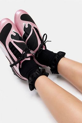 Out From Under Satin Trim Socks