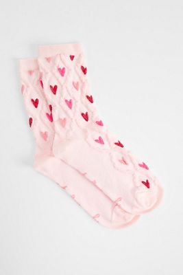 Calcetines Texturizados con Corazón Out From Under