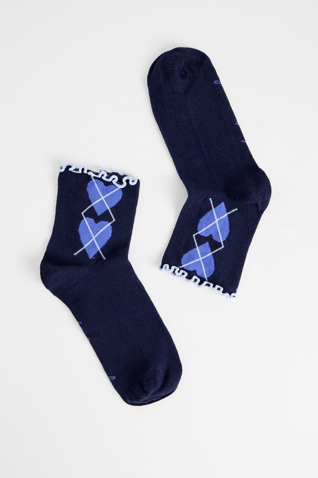 Out From Under Argyle Ankle Socks #1