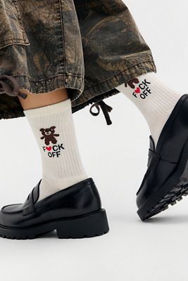 Out From Under Teddy F*ck You Socks