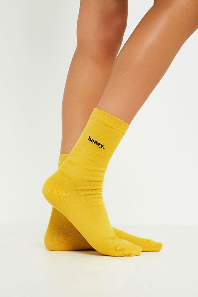 Socken „Honey“ mit Stickereien #1