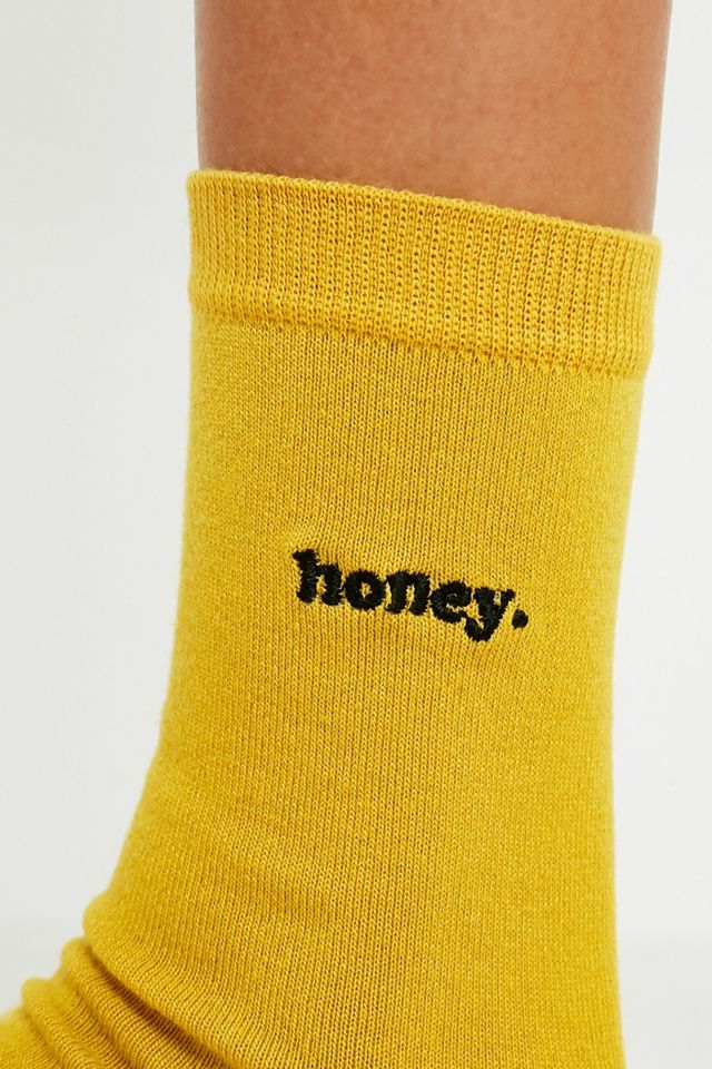 Socken „Honey“ mit Stickereien #2