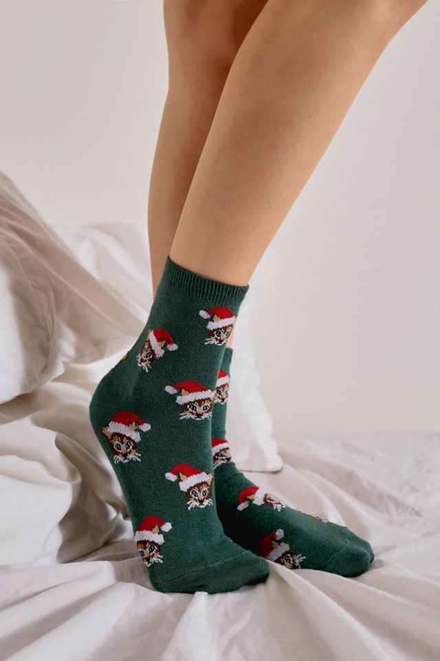 Christmas Cat Socks Urban Outfitters UK