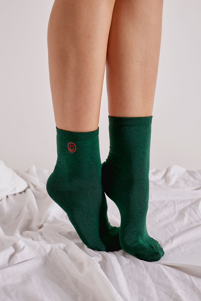 Urban Outfitters – Socken „Smile“ mit Stickerei #1