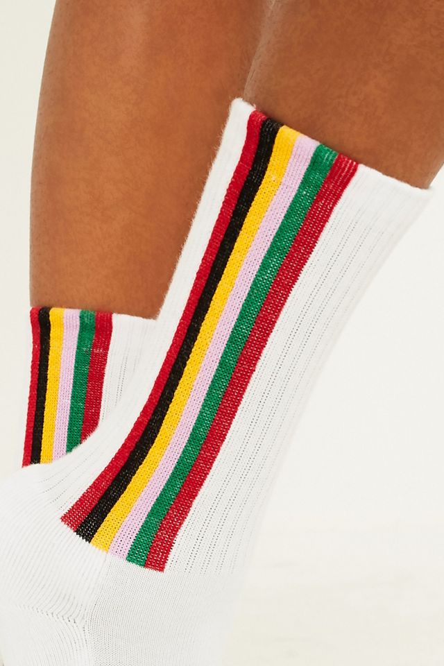 UO - Chaussettes à rayures verticales arc-en-ciel #3