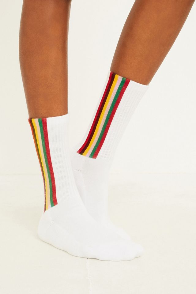 UO - Chaussettes à rayures verticales arc-en-ciel #4