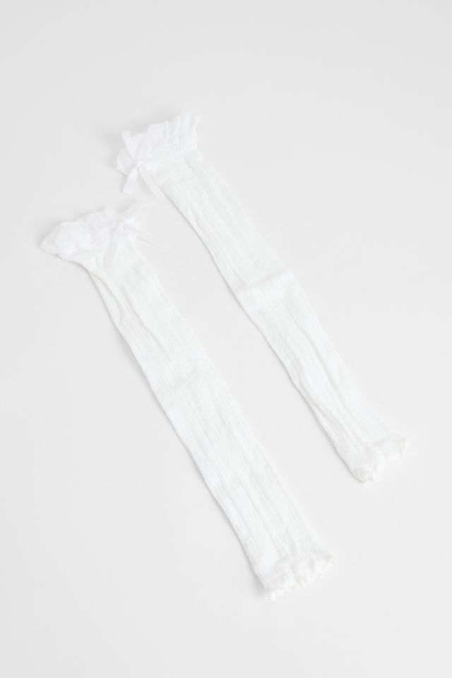 Out From Under Bow Frill Leg Warmers #1
