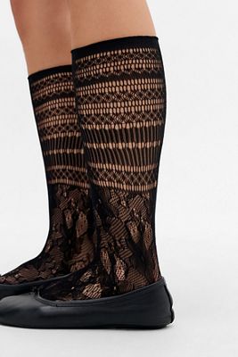 Chaussettes en filet de dentelle Tabi Out From Under