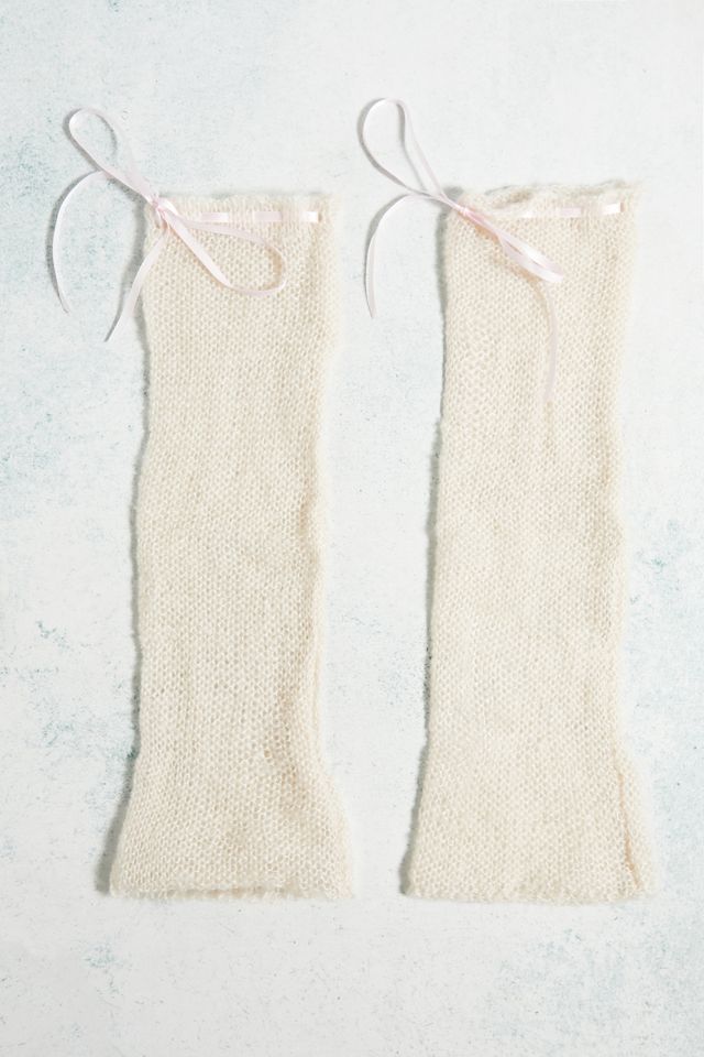 Out From Under Open Weave Ribbon Leg Warmers  #1