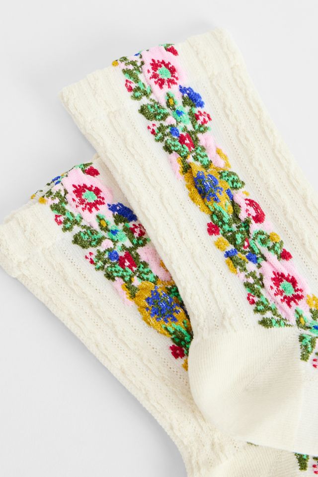 Out From Under Vertical Floral Socks #1