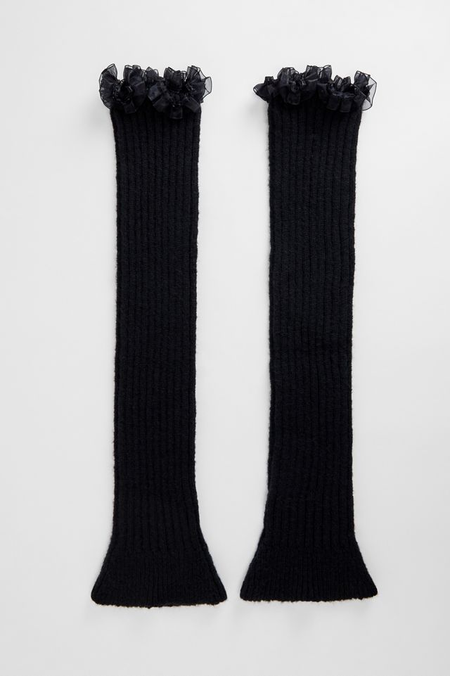 Out From Under Inez Organza-Trim Leg Warmers #3