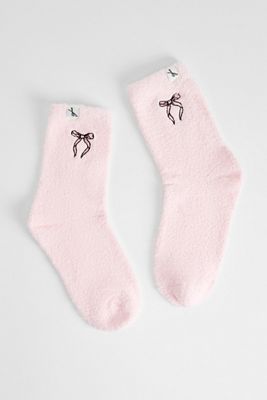 Out From Under Bow Chenille Socks