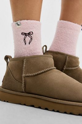 Out From Under Schleife Chenille Socken