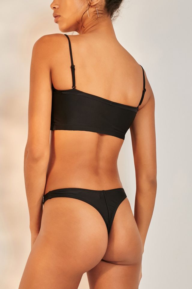 UO Black Thong Bikini Bottoms #1