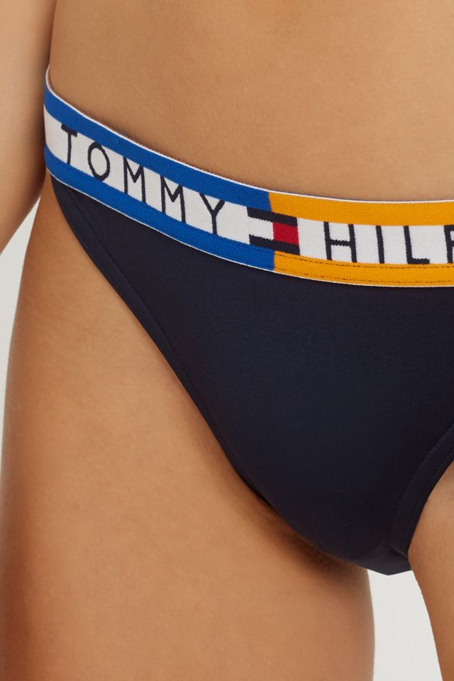 Tommy Hilfiger Colourblock Navy Cheeky Bikini Bottoms #3