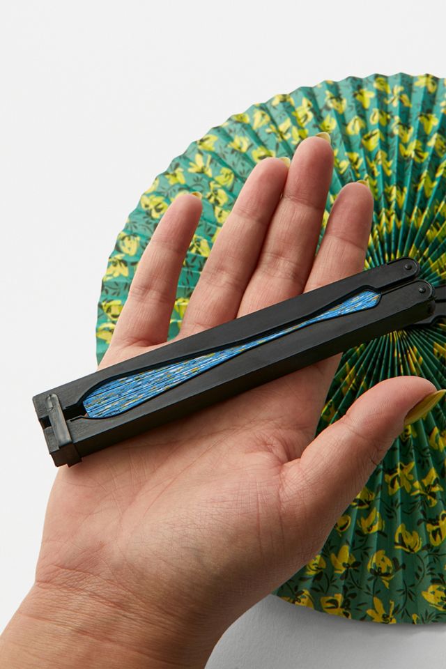 UO Printed Summer Blue Hand Fan | Urban Outfitters UK