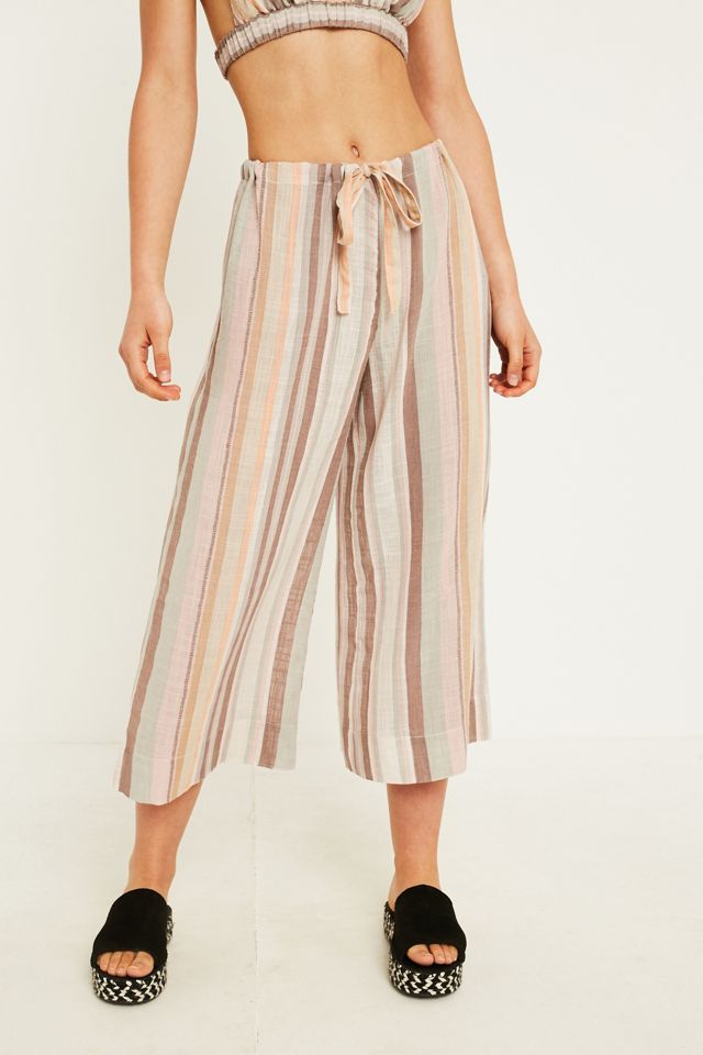 Out From Under Candyd Cropped Wide Leg Trousers #1