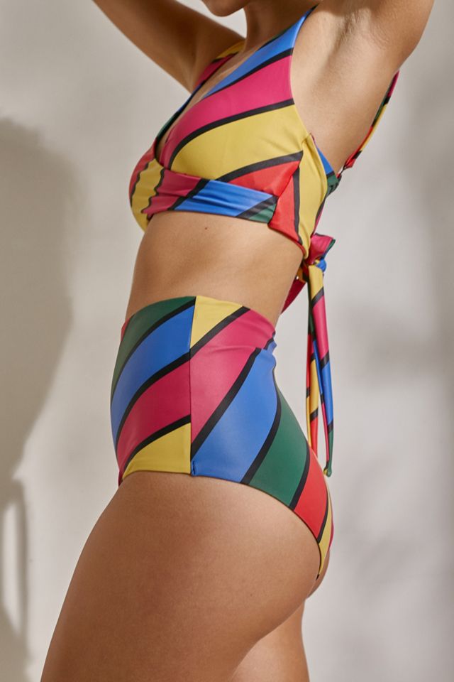 Lazy Oaf - Bas de bikini croisé et rayé #2