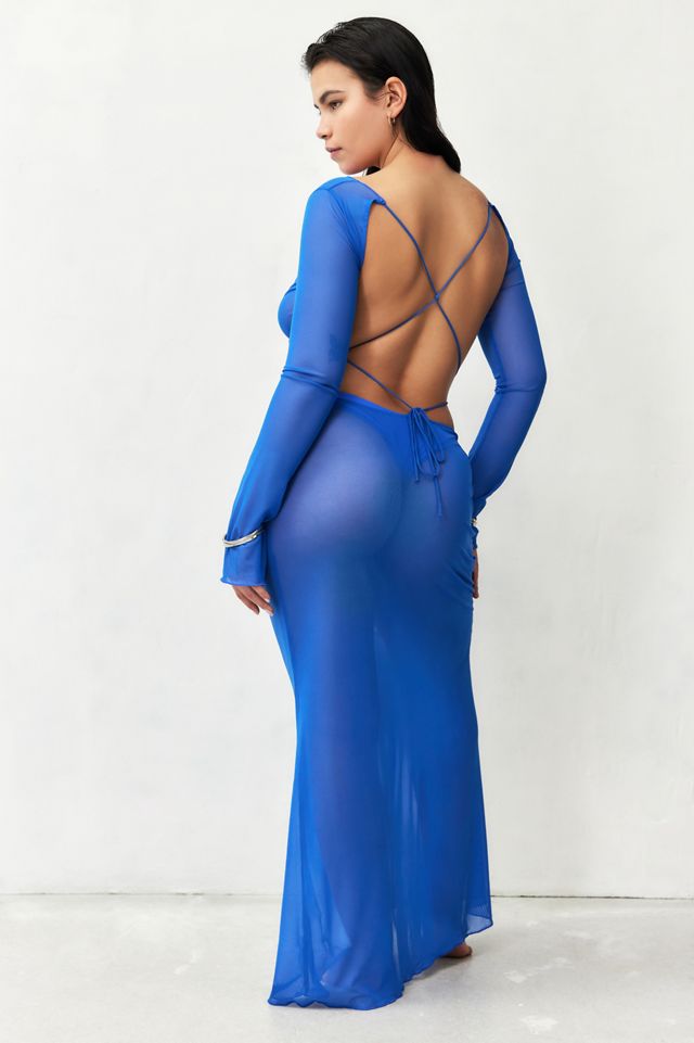 Jaded London Ziva Sheer Maxi Beach Dress #5
