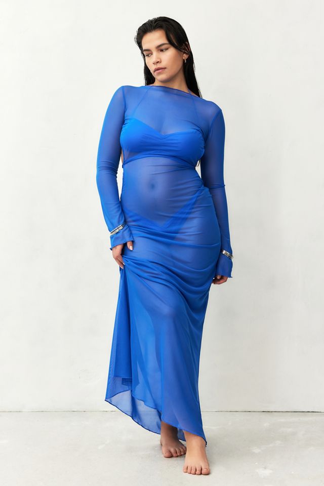 Jaded London Ziva Sheer Maxi Beach Dress #7