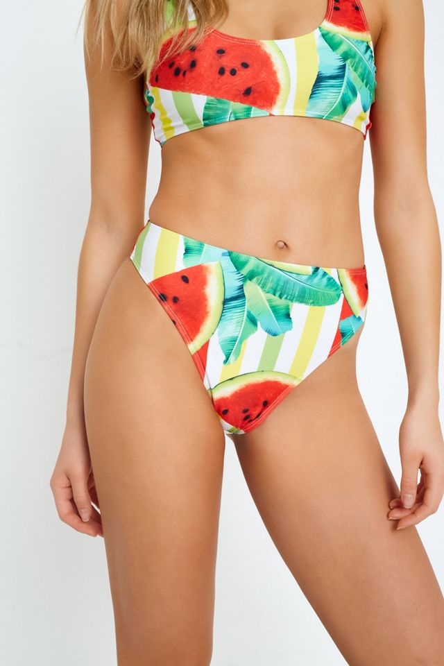 Jaded London High Leg Red Bikini Bottoms Urban Outfitters UK