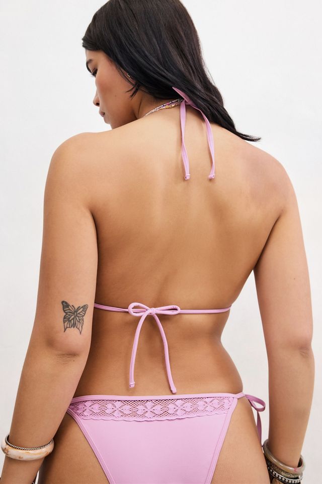 Out From Under Sally Crochet-Trim Bikini Top #6