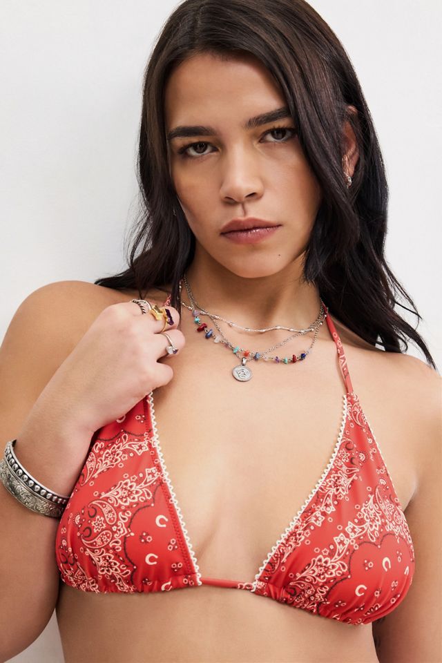 Out From Under Billy Bandana Triangle Bikini Top #5