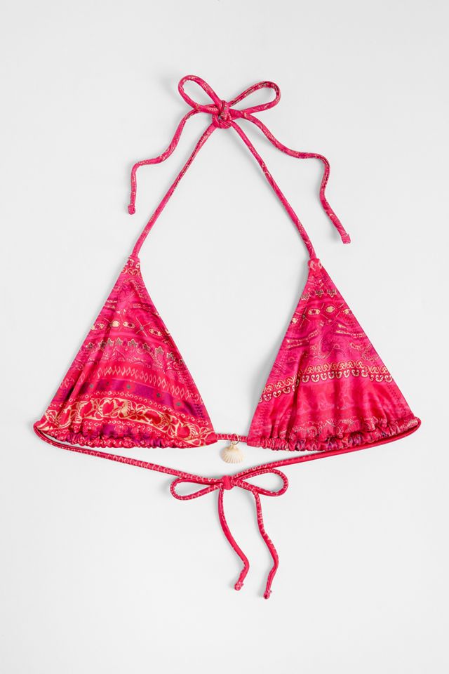 Top Bikini a Conchiglia Azteco Floreale Out From Under #4