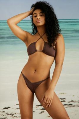 Out From Under V-Cut Bikini Bottoms - Brown L at Urban Outfitters