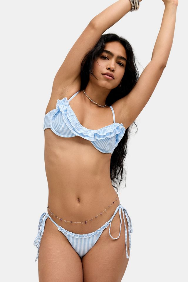 Slip Bikini Frankies Bikinis Mackenzie in Seersucker #2