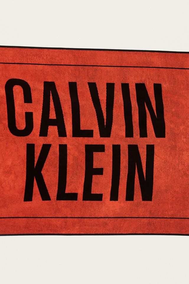 Calvin Klein Intense Power Logo Beach Towel #2