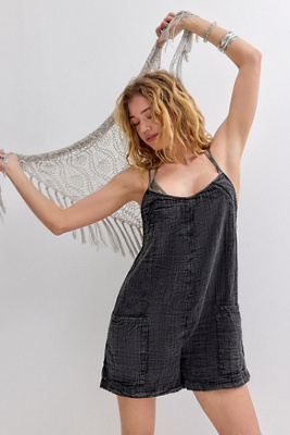 Combinaison Femme Été Élégante – Manches Courtes, épaules Dénudées, Pantalon Large, Couleur Unie - 11